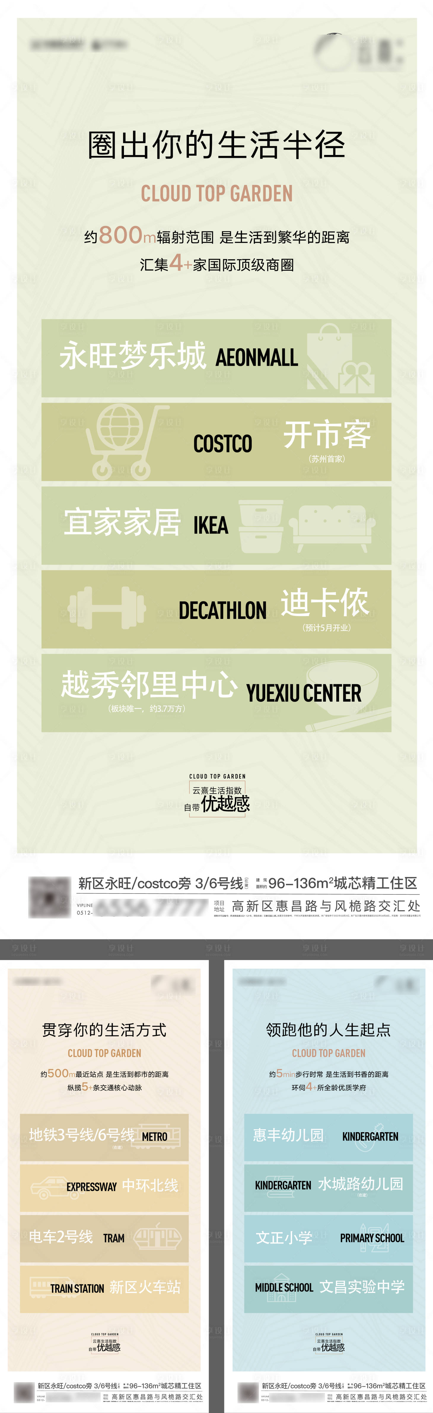 源文件下载【享设计】搜索编号：24270009429462479【地产配套价值海报】