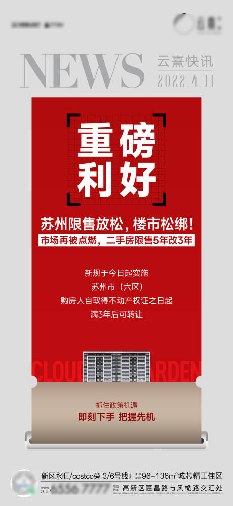 源文件下載【地產時政喜慶海報】編號：30850009388699601