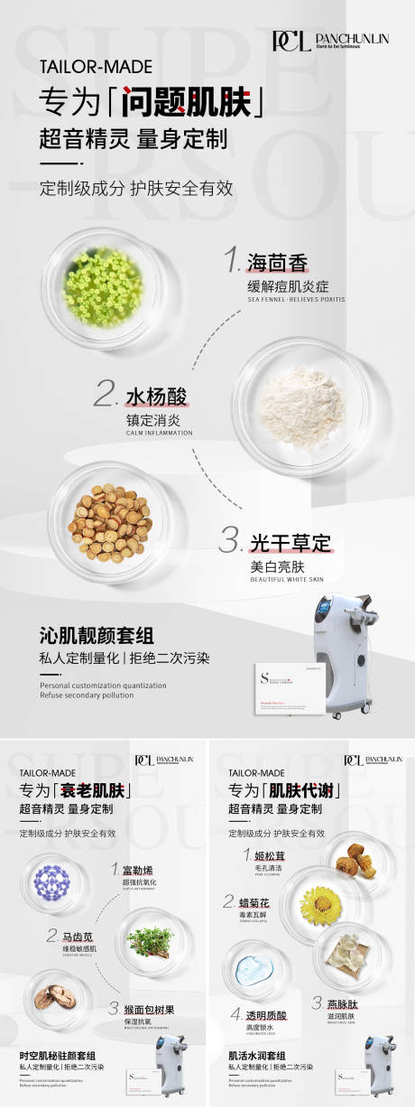 源文件下载【美容项目成分功效海报】编号：57180009503502775