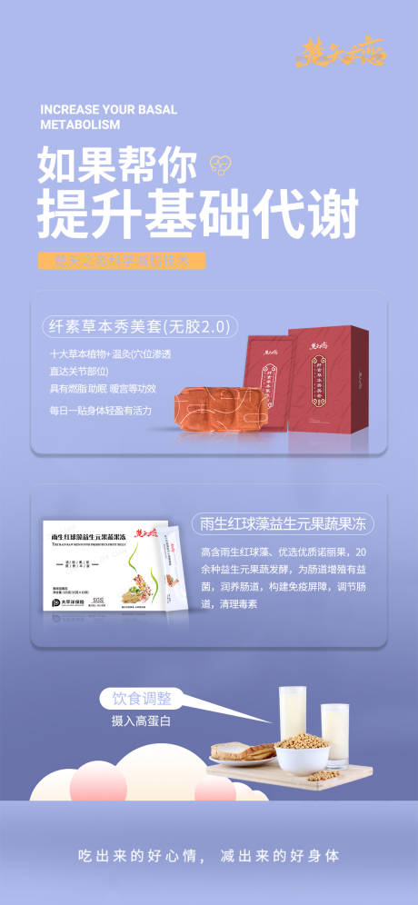 源文件下载【减肥瘦身提高代谢海报】编号：60320009597943947