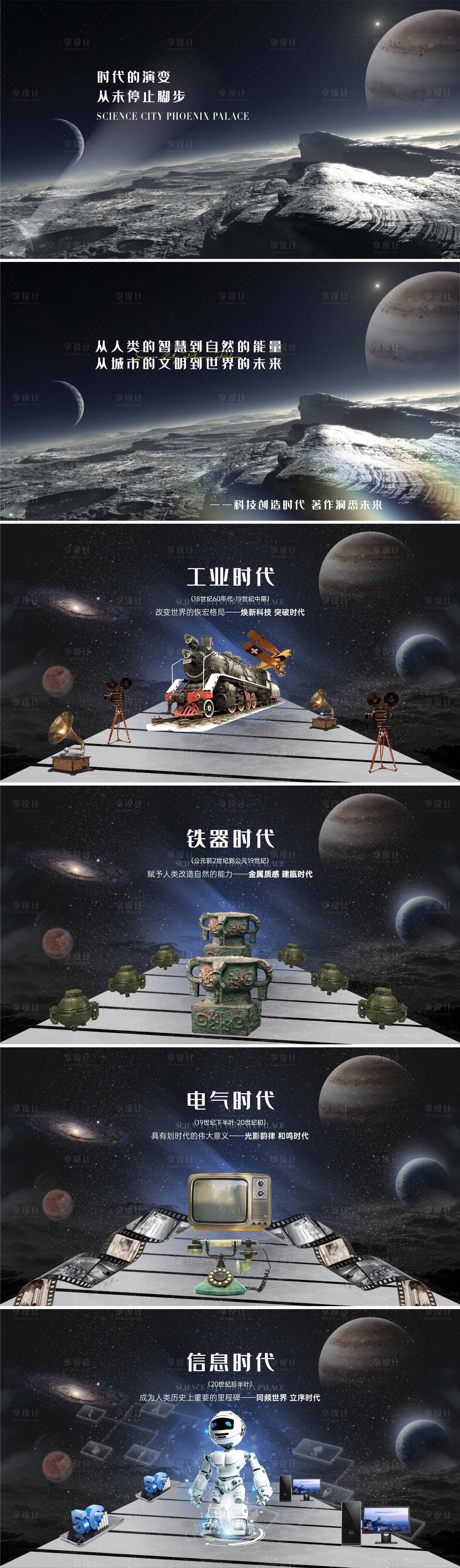 源文件下載【享設計】搜索編號：59030009659367260【地產科技星空價值點海報展板】