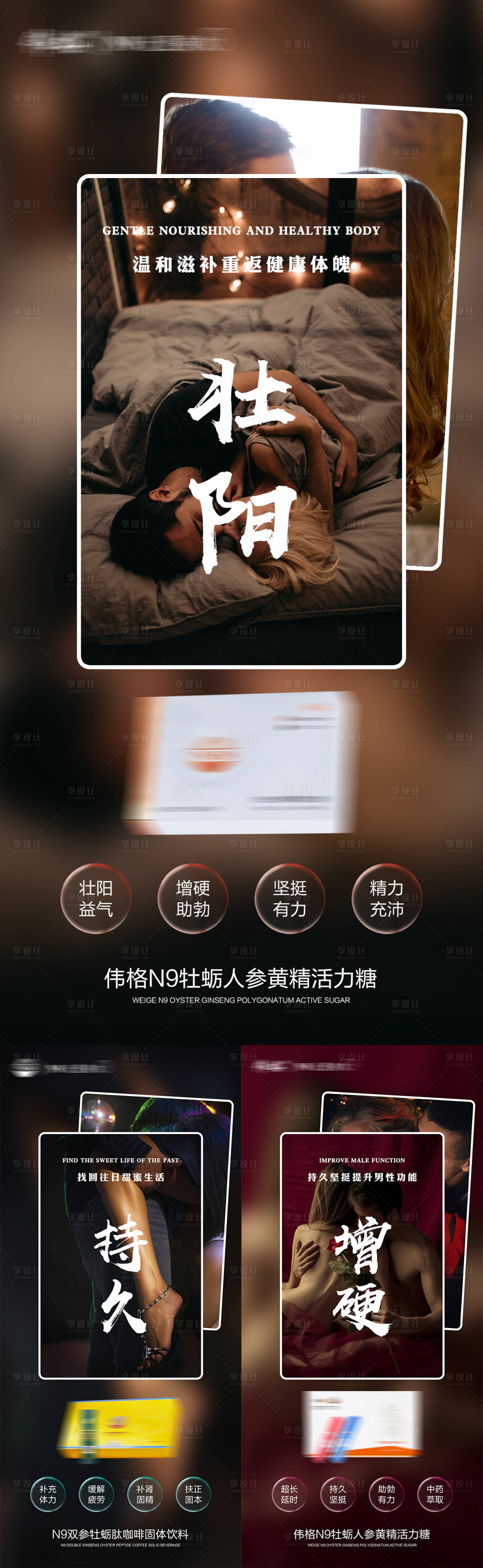 源文件下载【微商产品男性保健保养功效系列海报】编号：51100009597788414