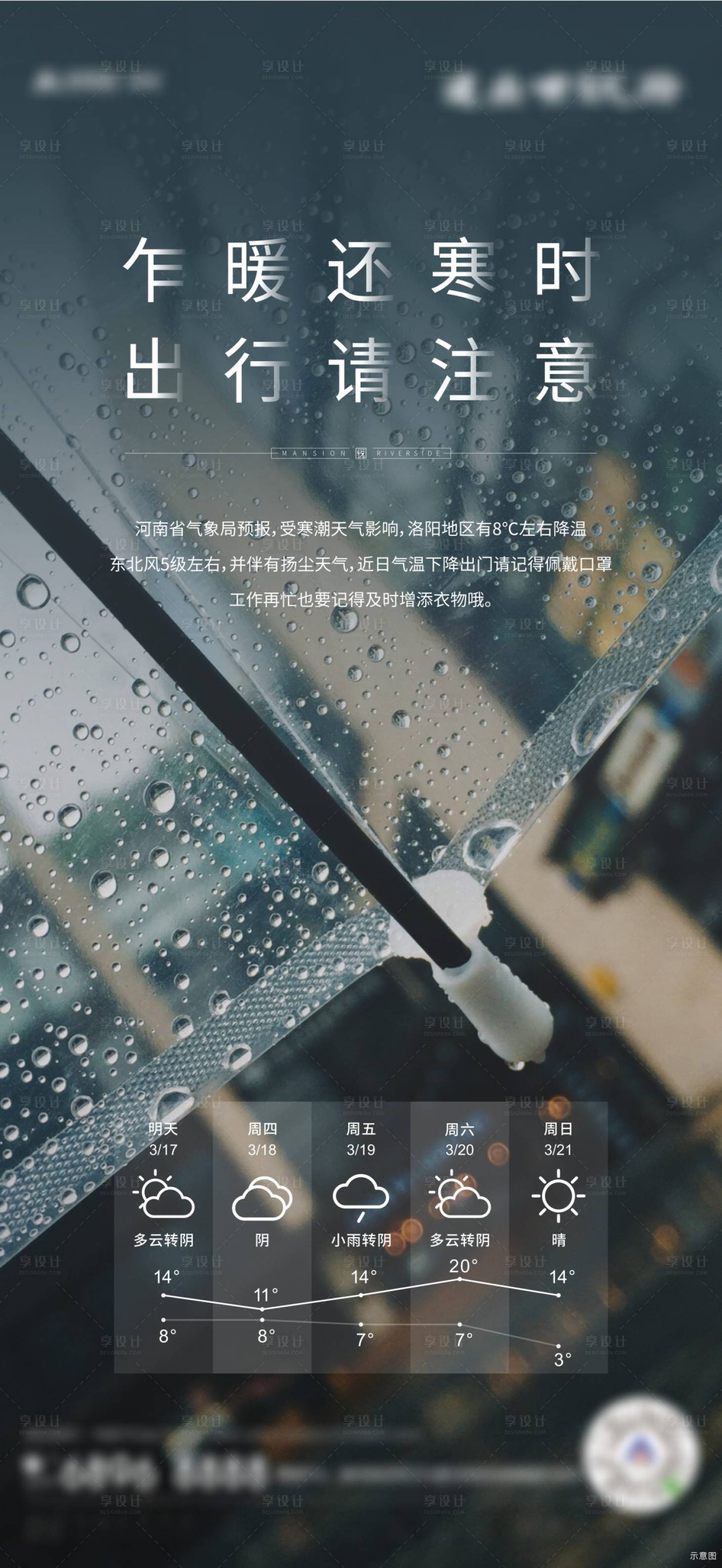 源文件下載【享設計】搜索編號：86840009428568100【天氣預報單圖】