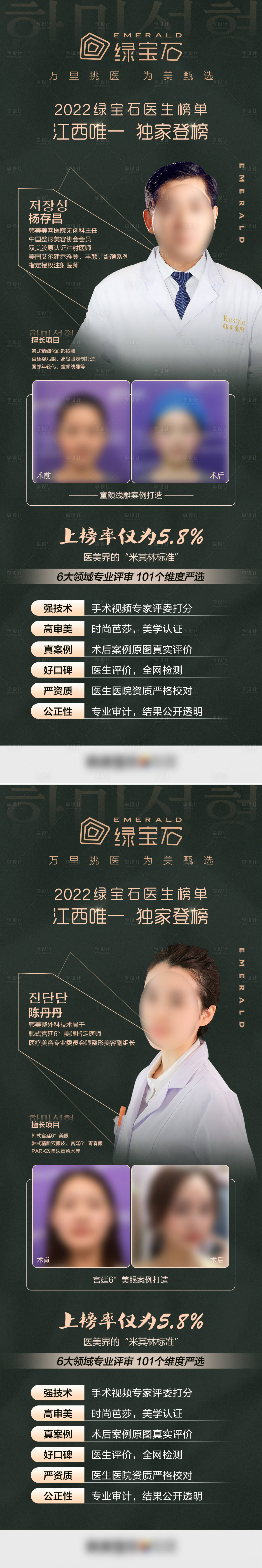 源文件下載【醫美整形醫生榜單專家長圖海報】編號：85270009355017893