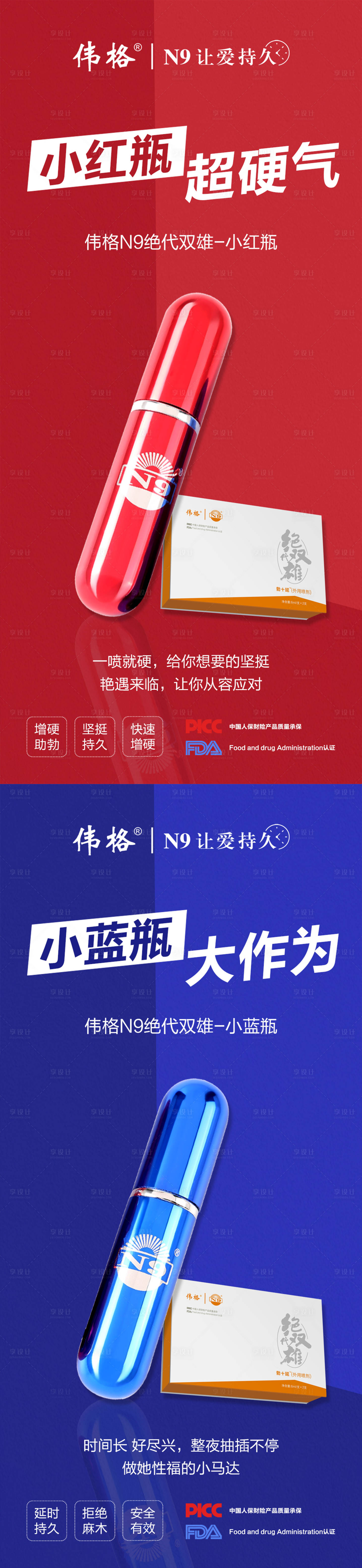 源文件下载【享设计】搜索编号：68940009288488501【微商男性保健保养产品海报】