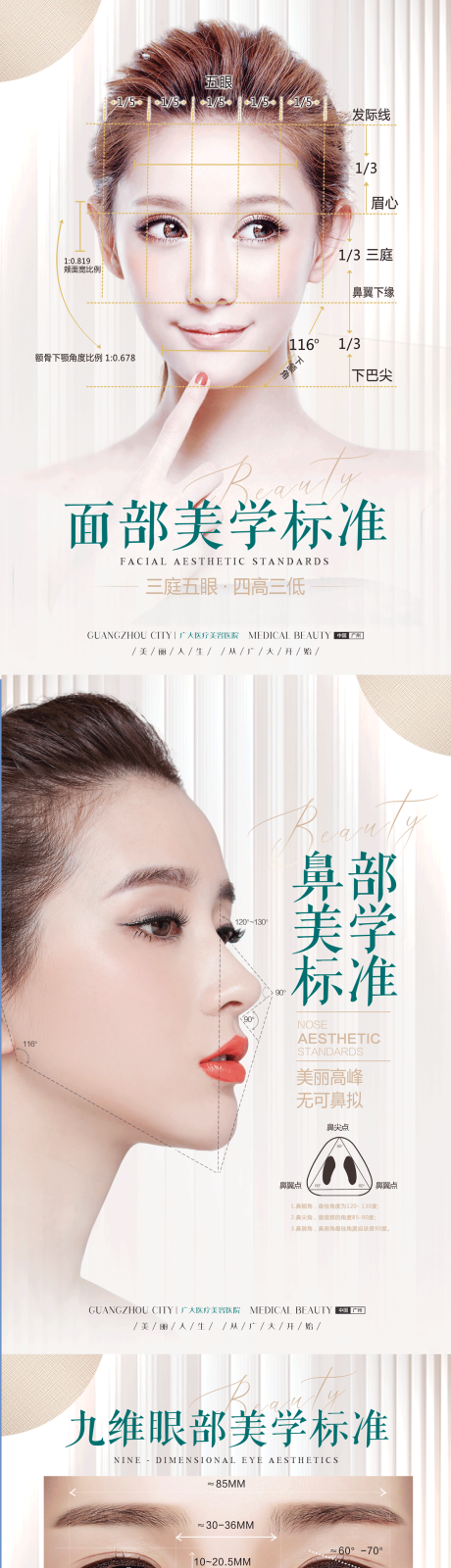 源文件下载【医美美学标准黄金比例系列海报】编号：27730009259013213