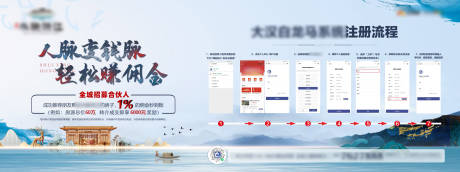 源文件下载【中国风佣金注册海报】编号：35510009595444833
