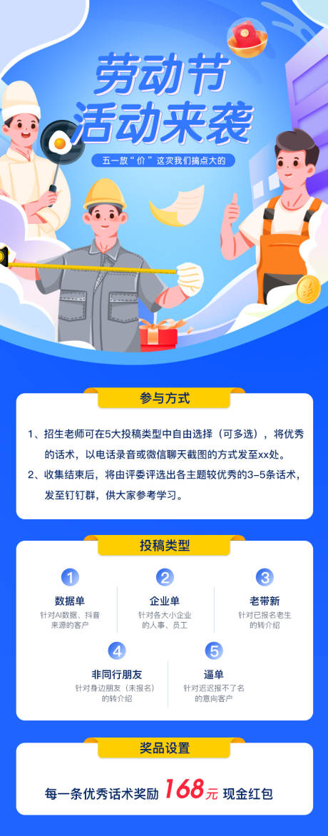 源文件下载【劳动节活动长图海报海报】编号：20220421111837744