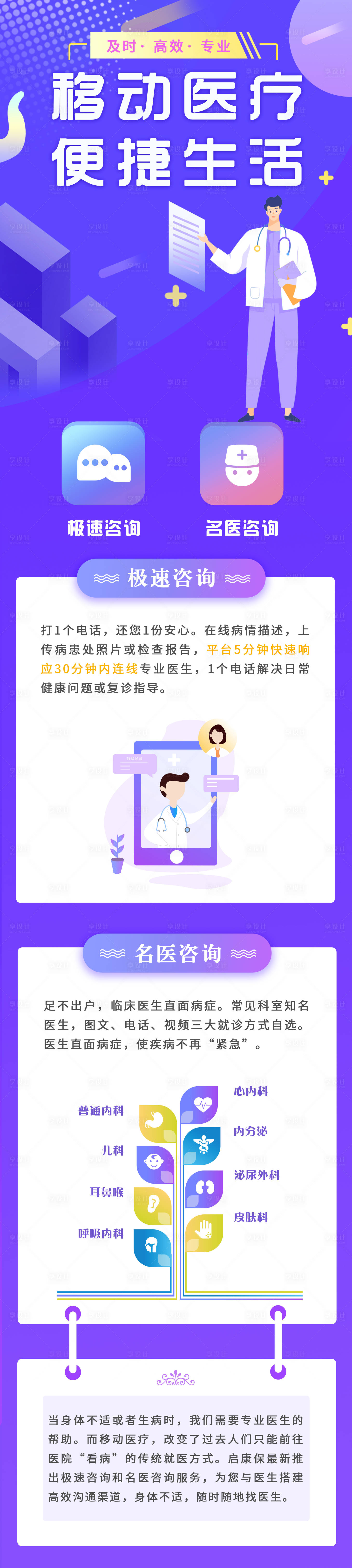 源文件下載【享設計】搜索編號：36340009280382455【名醫(yī)極速咨詢活動長圖】