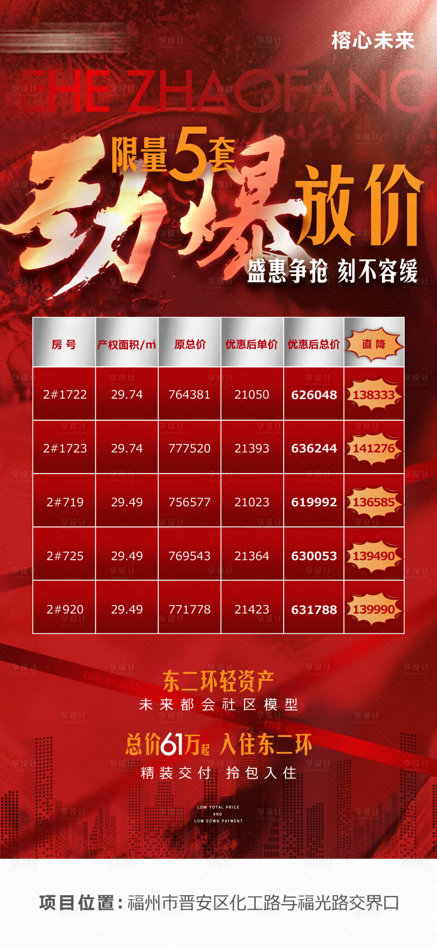 源文件下载【享设计】搜索编号：15460009318299791【地产特惠房销售海报】
