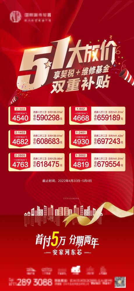 源文件下载【地产五一海报】编号：33090009757135680