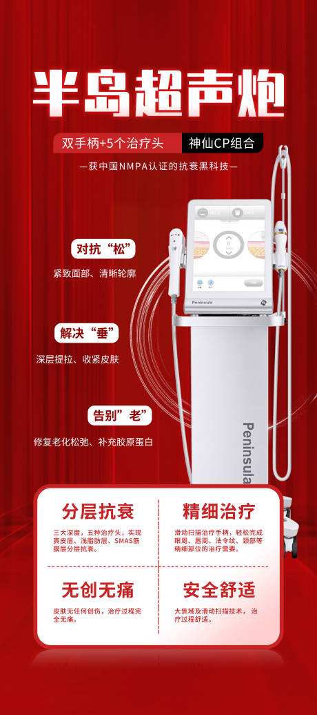 源文件下载【医美半岛超声炮海报】编号：28400009373075700