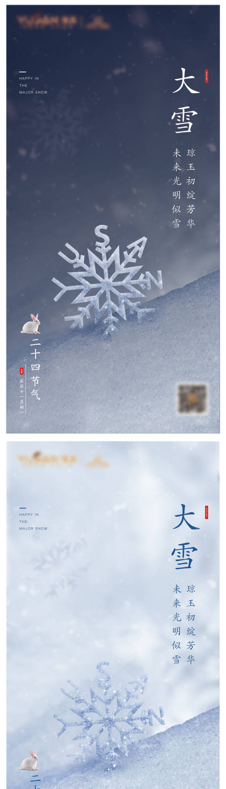 编号：20220425142551280【享设计】源文件下载-大雪系列海报