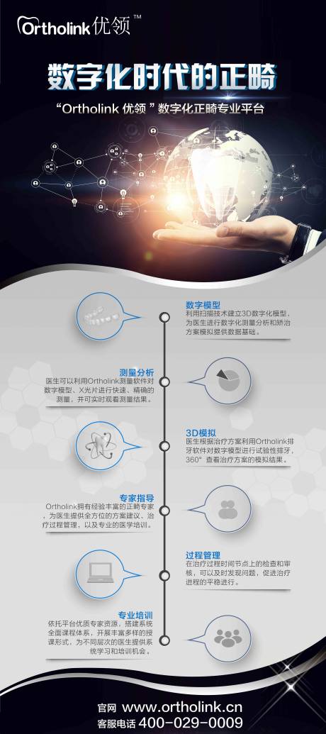 源文件下载【数字化矫治器展架易拉宝】编号：20220421153253990