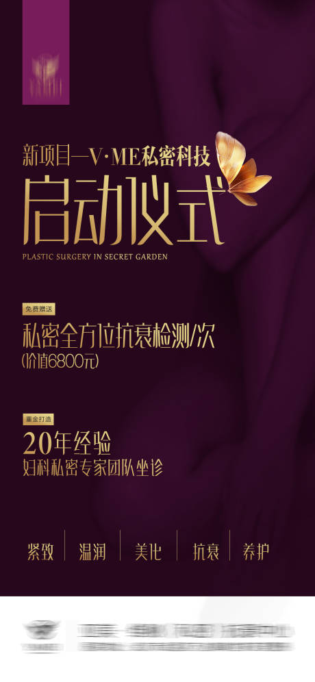 源文件下载【医美私密启动海报】编号：26980009617939426
