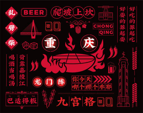 源文件下载【重庆方言大字报活动展板】编号：86550009398253274