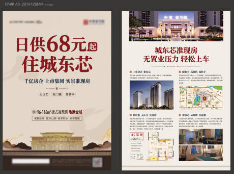 源文件下载【地产价值点DM宣传单】编号：90170009356721636