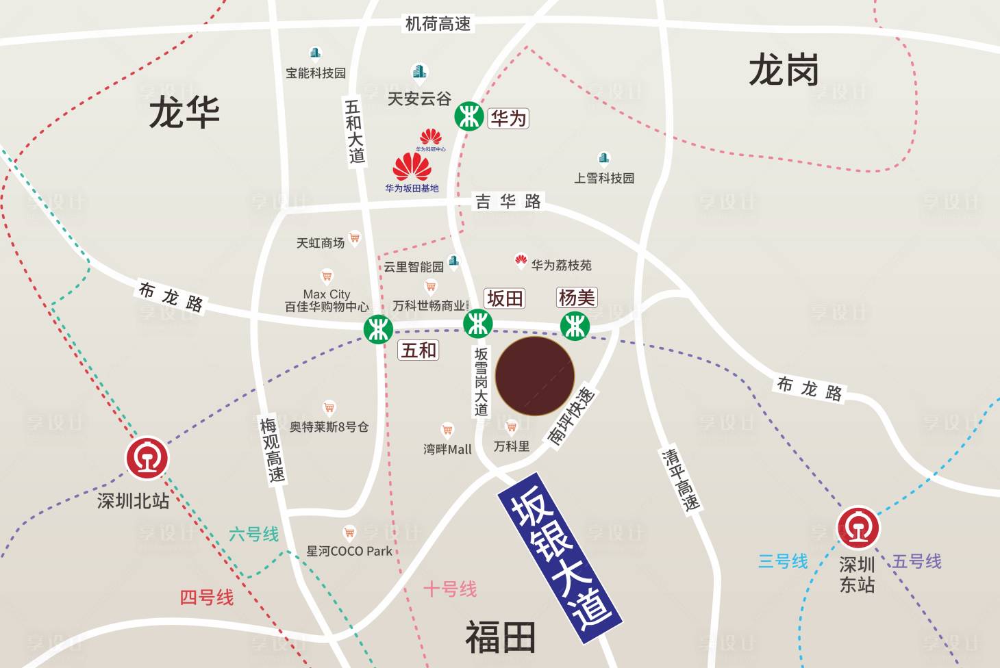 源文件下載【享設計】搜索編號：42940009497327289【房地產區位圖海報】