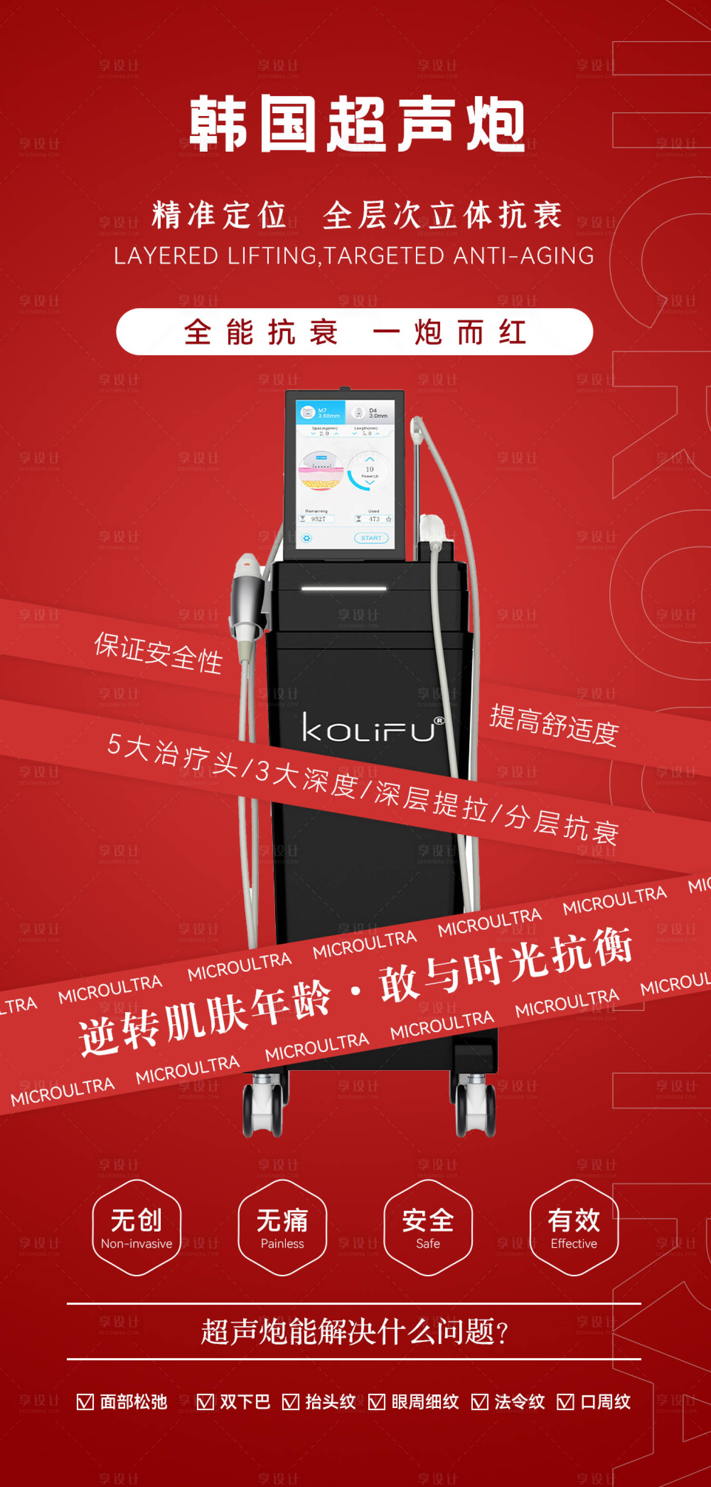 源文件下載【享設計】搜索編號：20420009277345297【韓國超聲炮儀器海報】