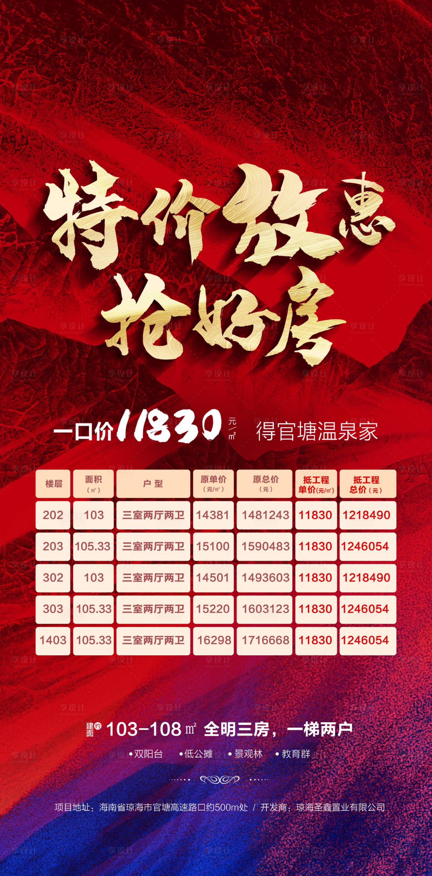 源文件下載【享設計】搜索編號：98590009586578952【地產特價房海報】