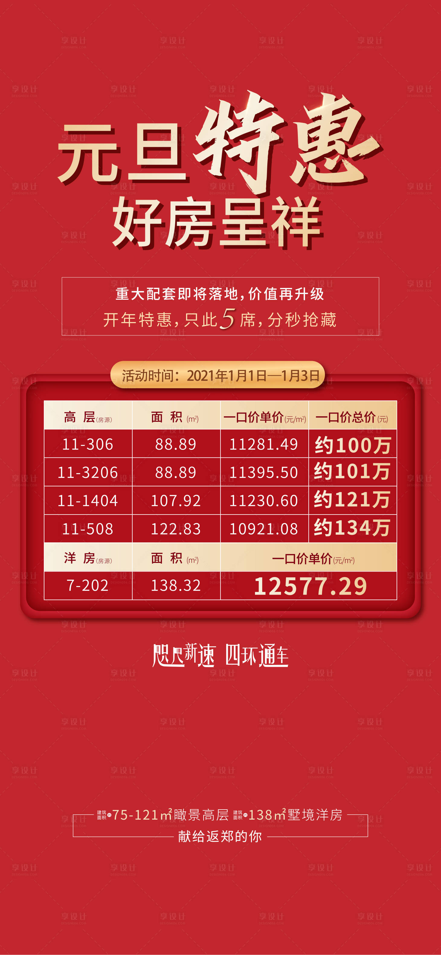 源文件下載【享設(shè)計】搜索編號：58520009691706068【地產(chǎn)元旦特惠海報】