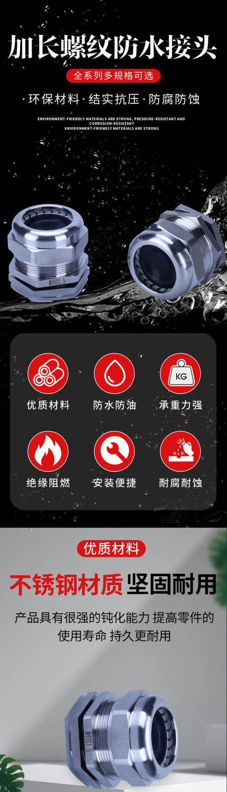 源文件下载【五金活接头螺丝简约风大气详情页】编号：75770009316841961