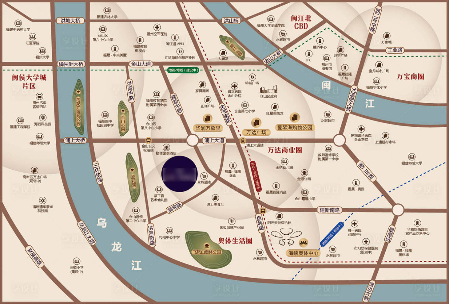 源文件下载【地产区位图海报】编号：12590009244241309