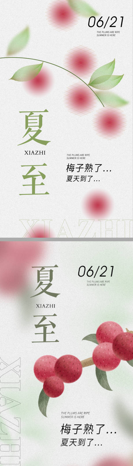 源文件下载【夏至节气海报系列】编号：97790010193876431