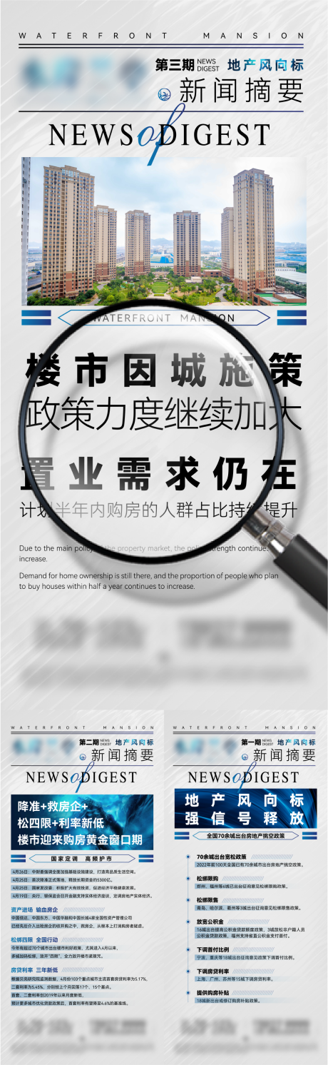 源文件下载【地产新闻政策系列海报】编号：71730009971007715