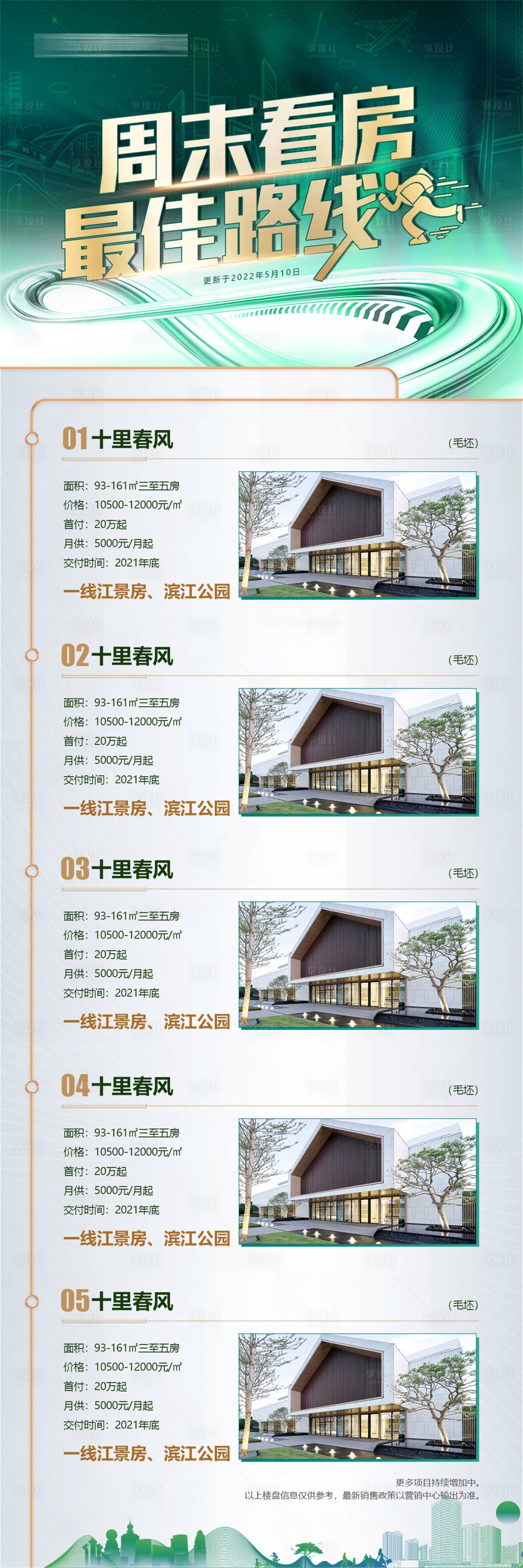 源文件下载【享设计】搜索编号：84940010304258921【地产带看路线海报】