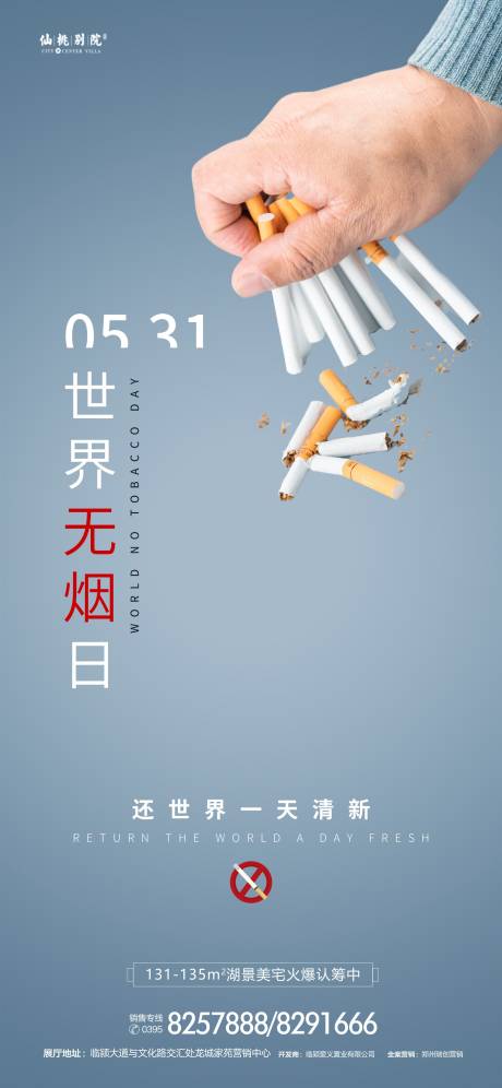编号：20220520162347120【享设计】源文件下载-世界无烟日系列海报