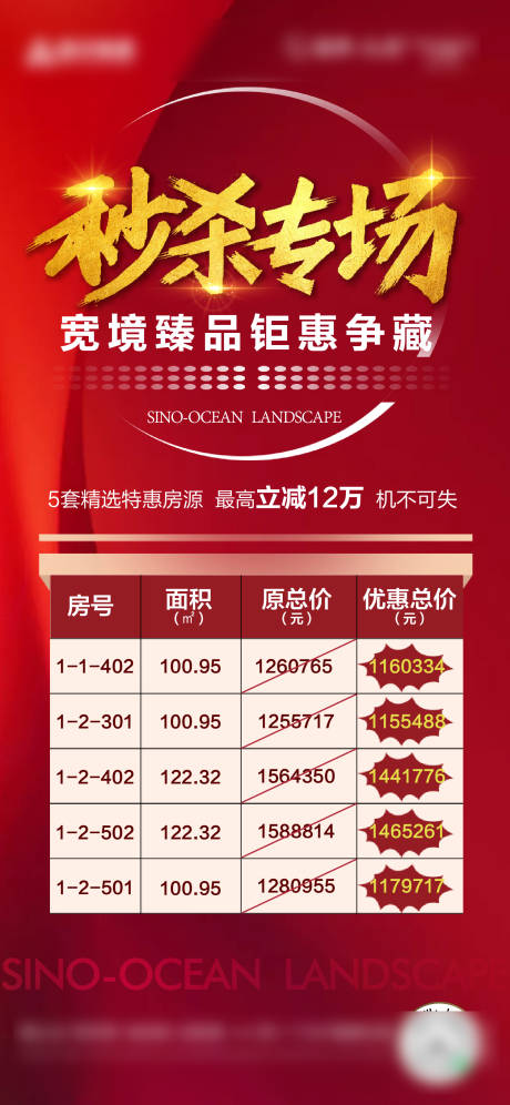 源文件下载【红色热销海报】编号：78370010057525725