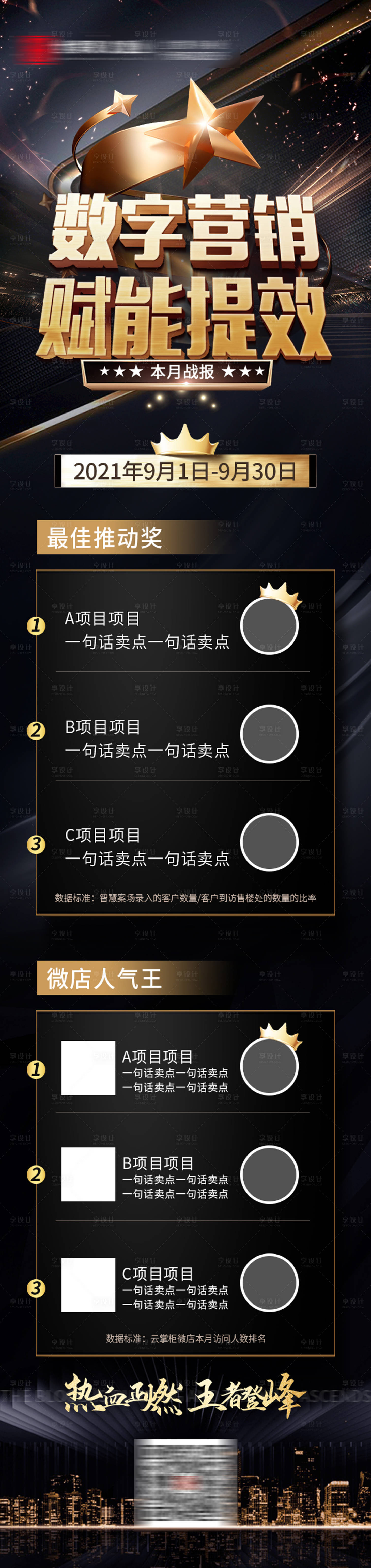 源文件下载【享设计】搜索编号：18320010071043786【营销销售排名荣誉长图】