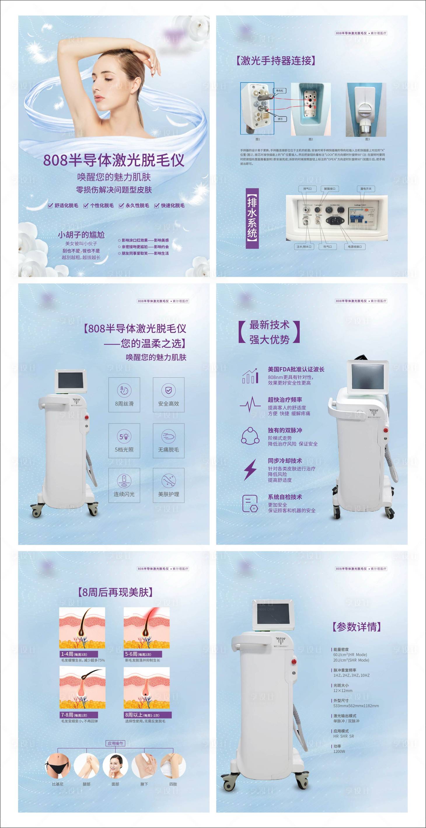 源文件下载【半导体激光脱毛仪画册设计】编号：48890009783817983