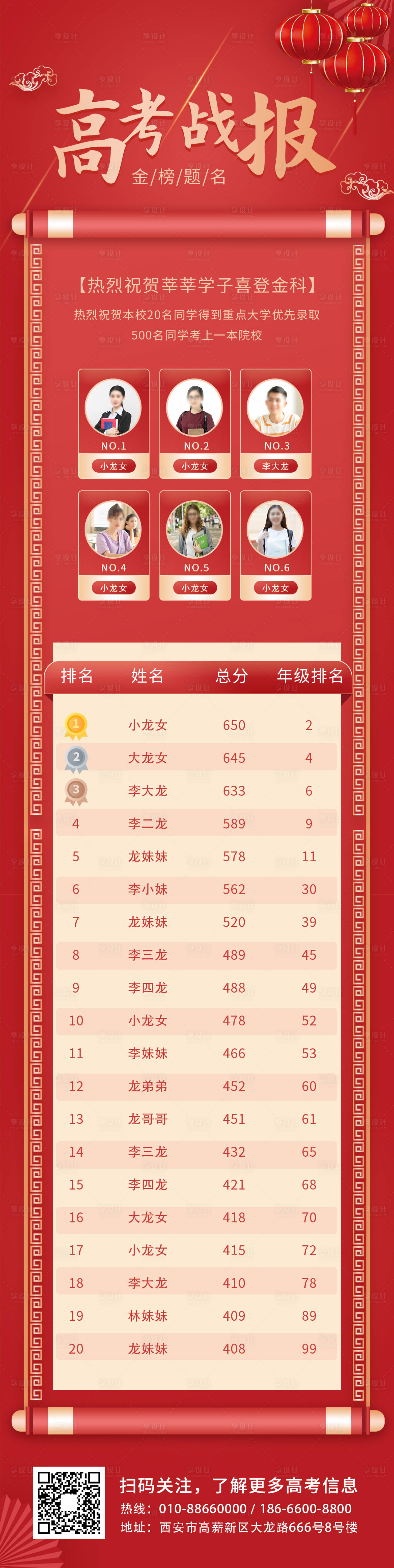 源文件下载【考试分数喜报H5专题设计】编号：46530010184746787