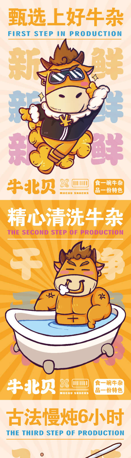 源文件下载【享设计】搜索编号：17970010280831082【牛杂制作系列海报】