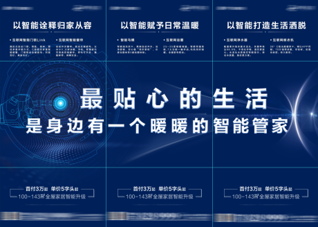 源文件下载【房地产科技智能管家三宫格长图海报】编号：30830010133213119