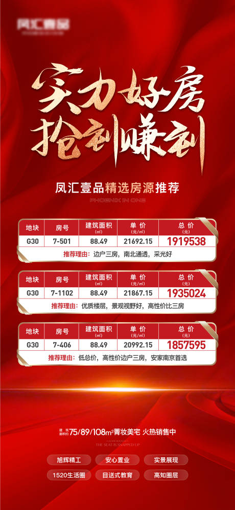 源文件下载【地产红色热销特价房海报】编号：79820010047572099