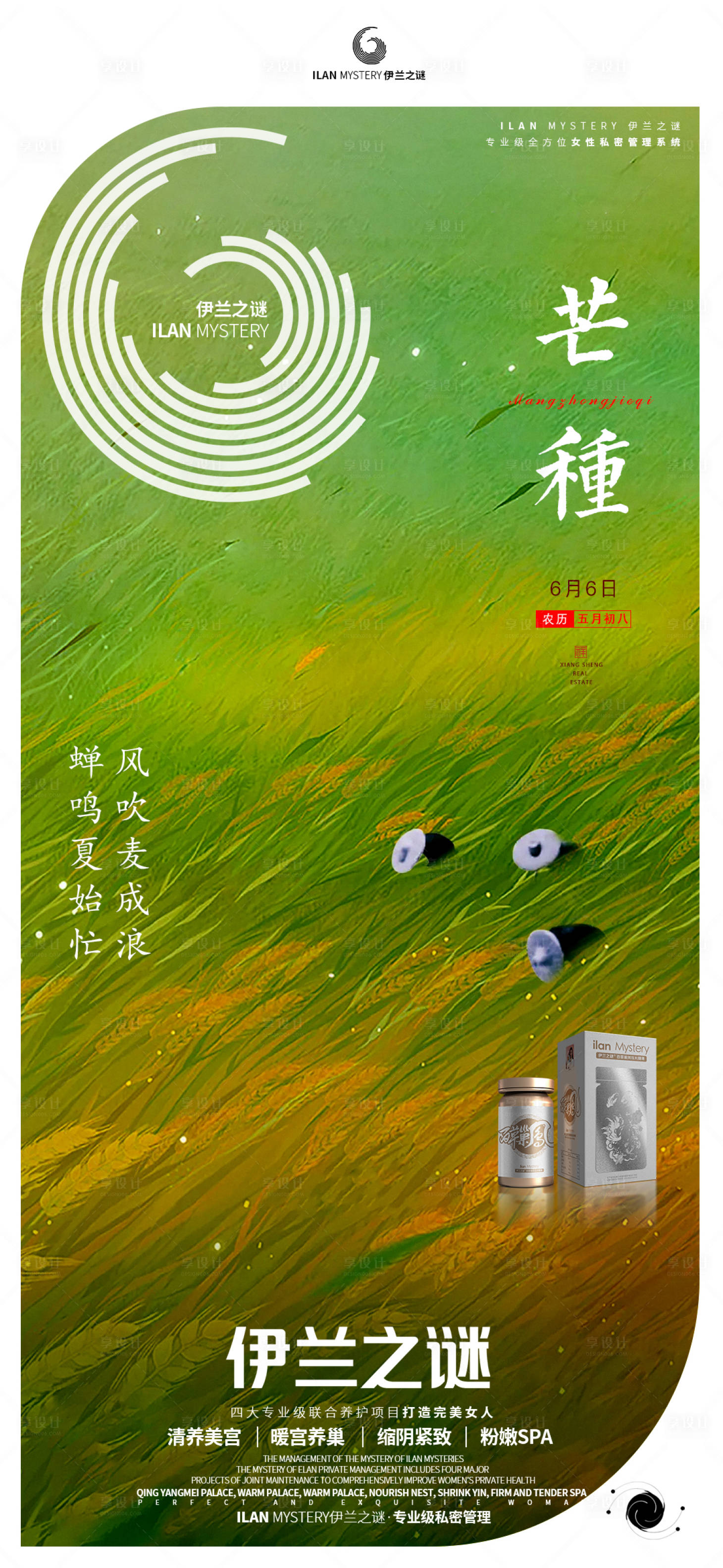 源文件下载【芒种海报】编号：74880010225125379