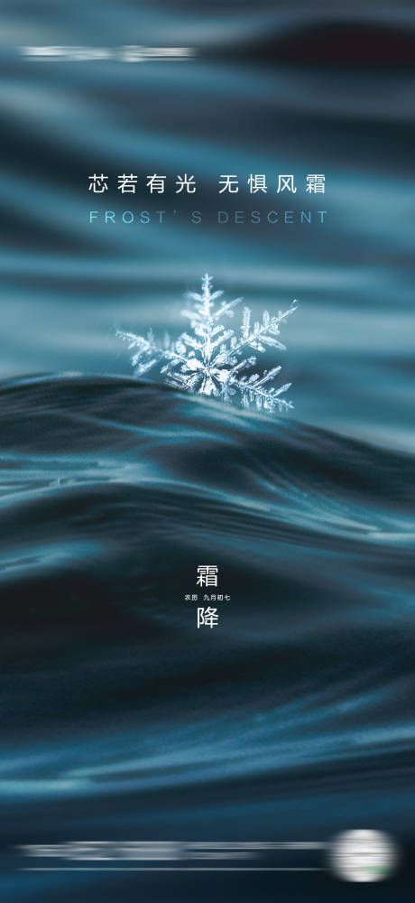 海报二十四节气霜降 -源文件【享设计】