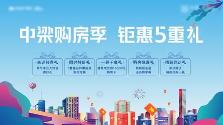 源文件下载【地产五重礼主画面】编号：28570009857435099