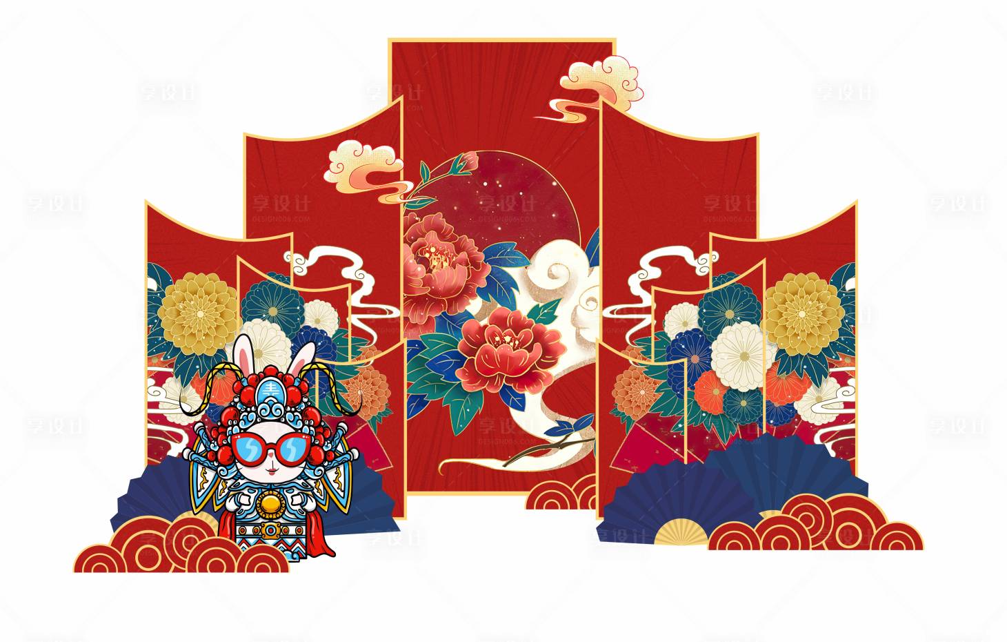 源文件下載【享設計】搜索編號：92280009866339889【國潮美陳】
