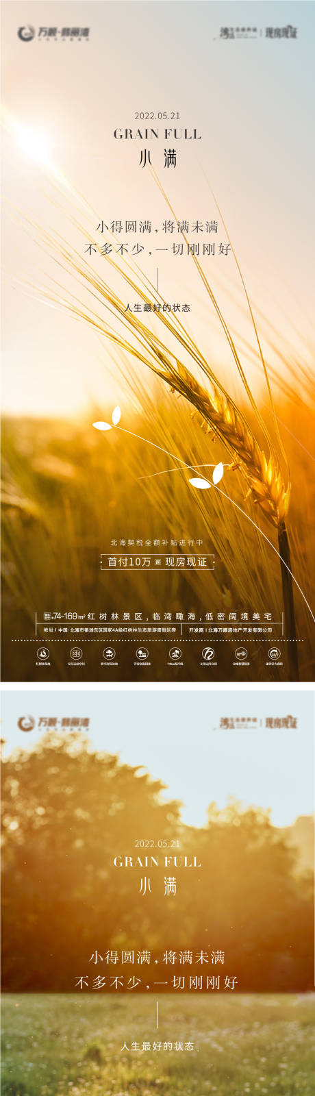 源文件下载【小满节气系列海报】编号：36760010074641235
