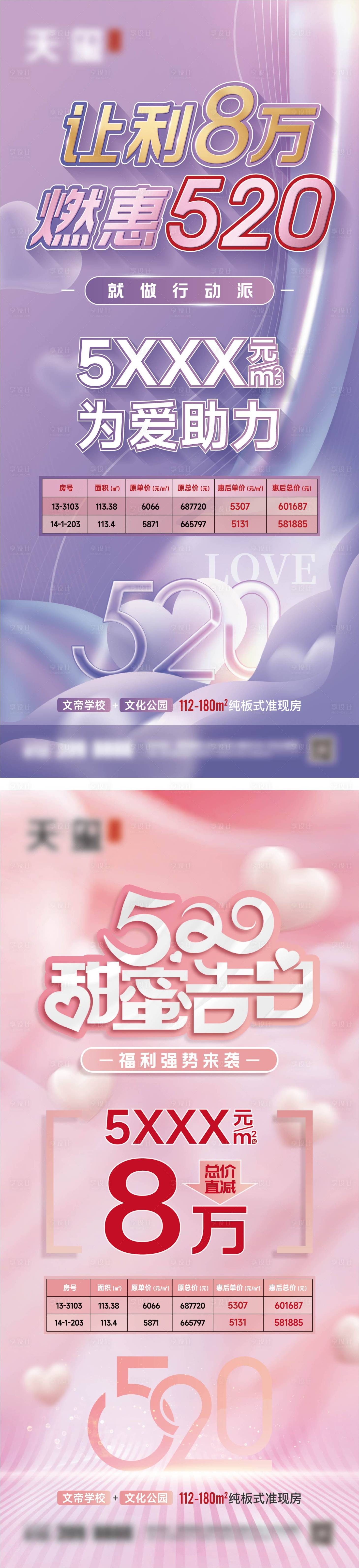 源文件下载【520热销大字报房源海报】编号：80930009991708803