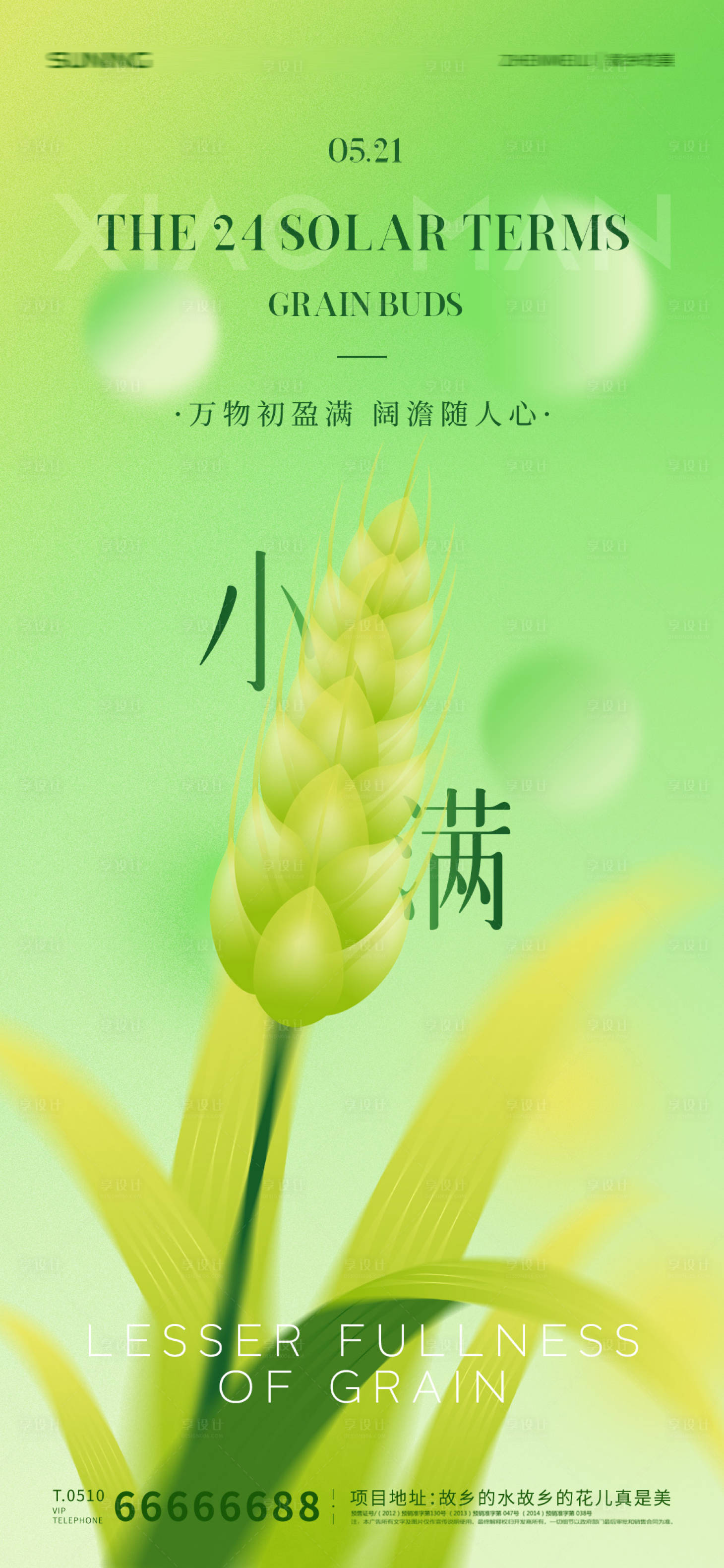 源文件下載【小滿節氣海報】編號：66230009986999553