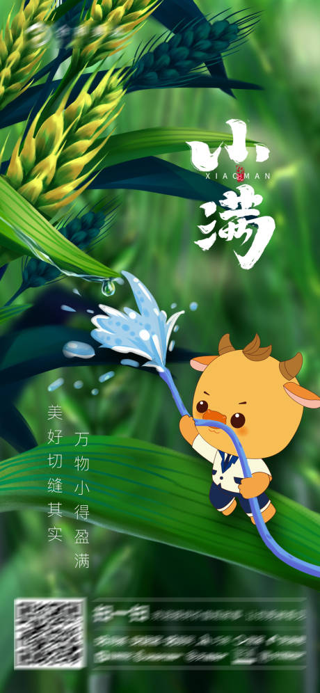 源文件下载【小满节气海报】编号：27670010023026724