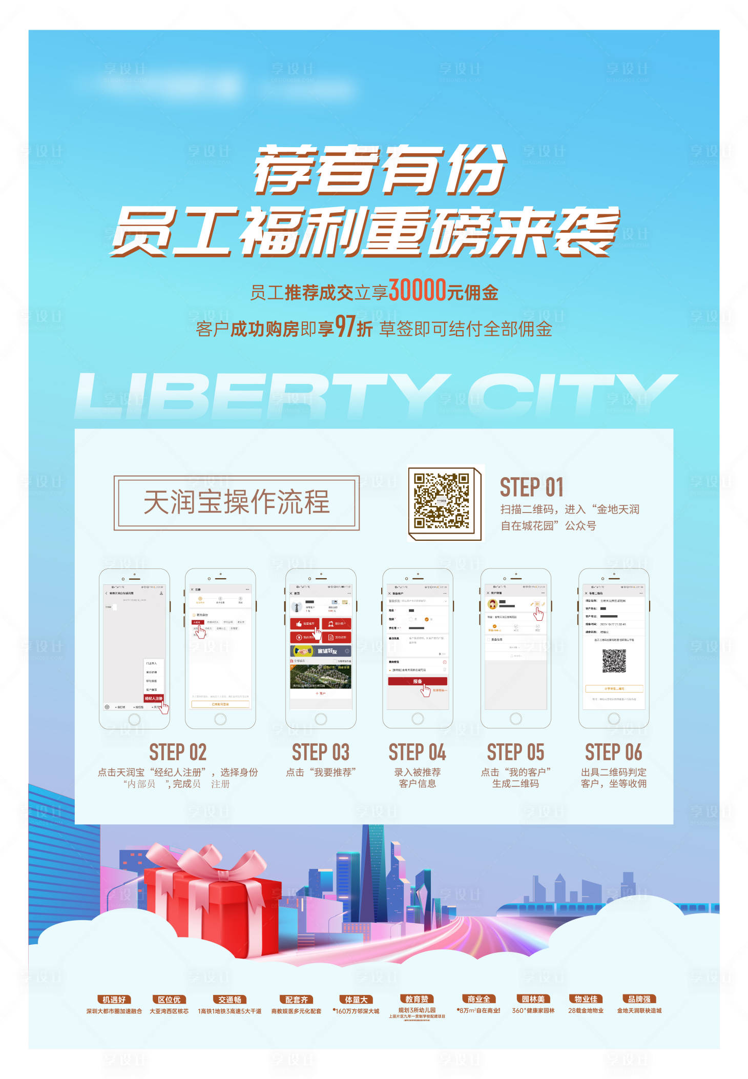源文件下載【享設計】搜索編號：99000009780884706【地產傭金獎勵海報】