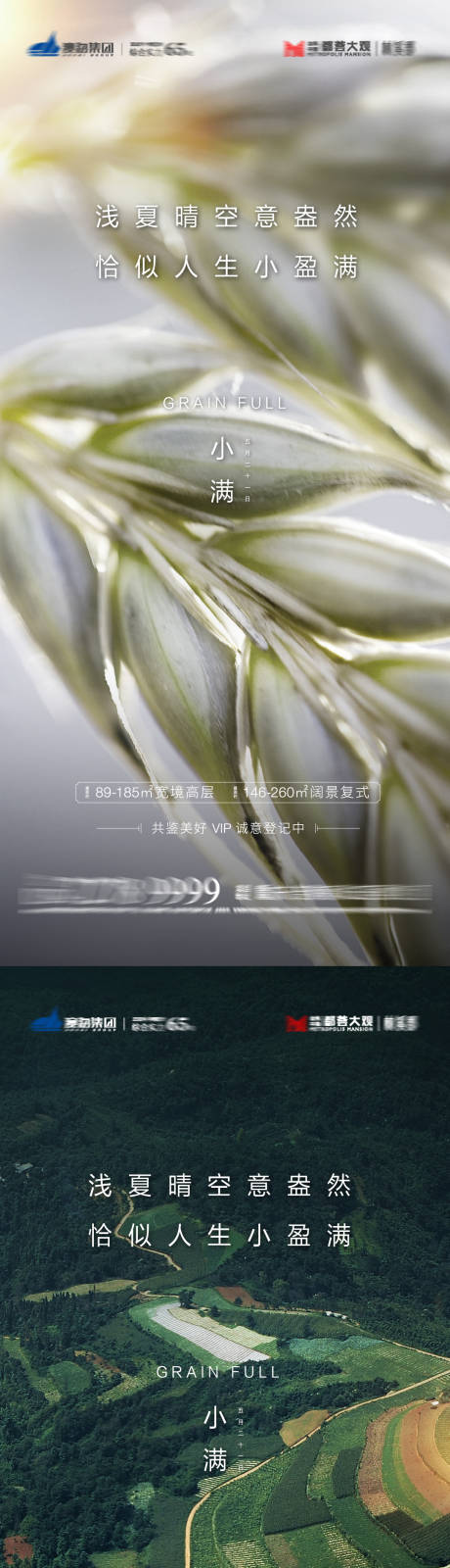 源文件下载【享设计】搜索编号：52630009961709220【小满节气系列海报】
