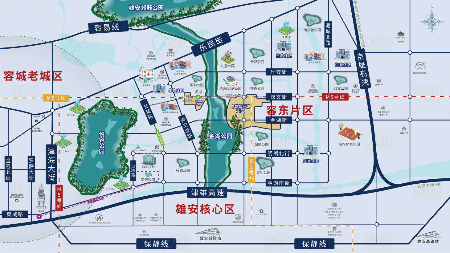源文件下載【享設計】搜索編號：16490010048261458【房地產區位圖廣告展板】