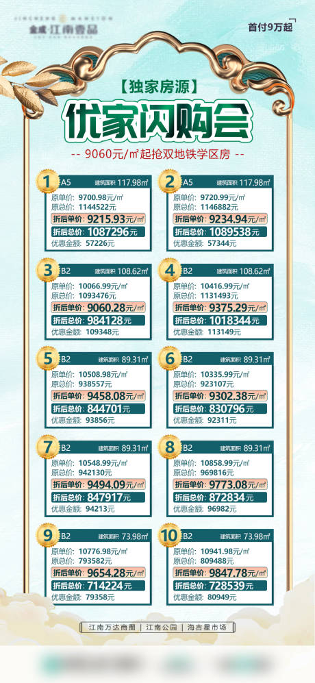 源文件下载【地产特惠房海报】编号：20220510234342424